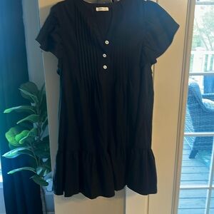 Black baby doll dress  size Large Never worn